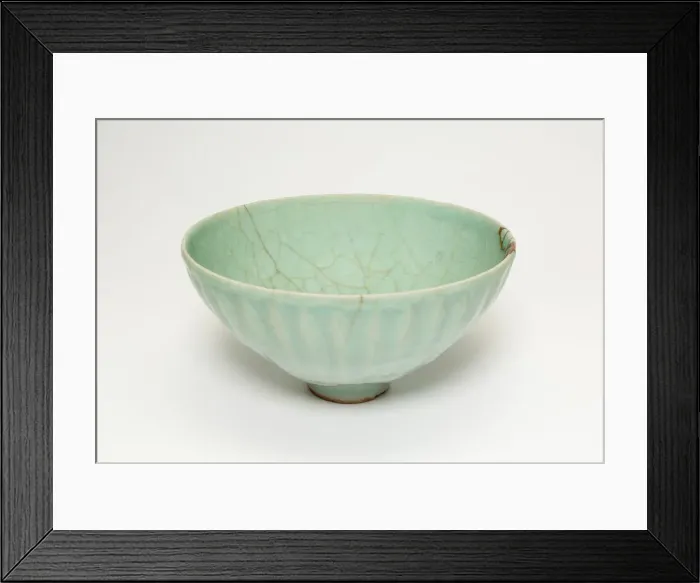 Framed Print : Fluted Bowl, Song dynasty (960-1279) or later. Creator: Unknown Framed Print : Fluted Bowl, Song dynasty (960-1279) or later. Creator: Unknown