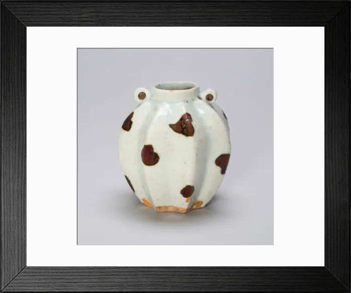 Framed Print : Lobed Jar in Form of Balambing (Philippine Island Star Fruit), Yuan dynasty, first half of 14th cent Creator: Unknown Framed Print : Lobed Jar in Form of Balambing (Philippine Island Star Fruit), Yuan dynasty, first half of 14th cent Creator: Unknown