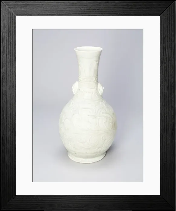 Framed Print : Vase with Ox Masks and Upright and Curling Leaves, Southern Song dynasty (1127-1279) Framed Print : Vase with Ox Masks and Upright and Curling Leaves, Southern Song dynasty (1127-1279)