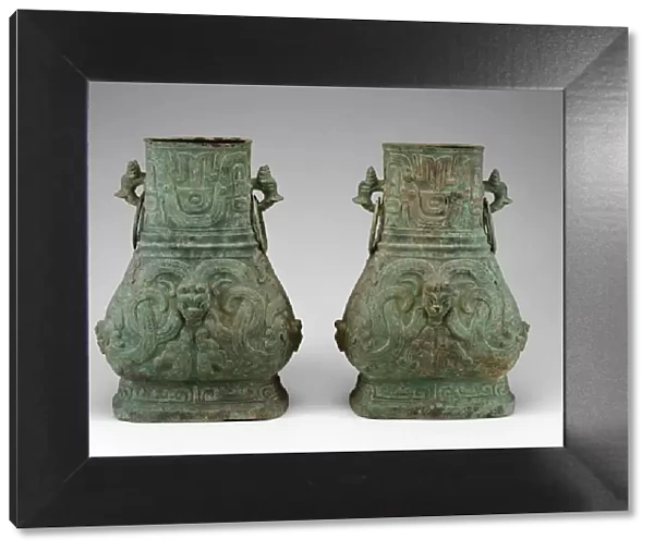 Pair of Jars, Western Zhou dynasty (c. 1046-771 BC ), late 9th  /  8th BC. Creator: Unknown