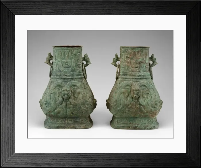 Framed Print : Pair of Jars, Western Zhou dynasty (c. 1046-771 BC ), late 9th / 8th BC. Creator: Unknown Framed Print : Pair of Jars, Western Zhou dynasty (c. 1046-771 BC ), late 9th / 8th BC. Creator: Unknown