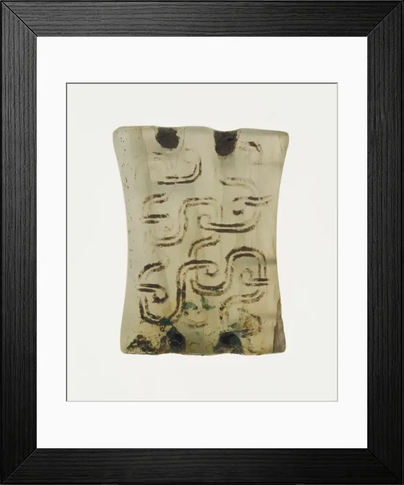 Framed Print : Plaque with Interlinked Scrolls, Eastern Zhou period, 7th century B. C. Creator: Unknown Framed Print : Plaque with Interlinked Scrolls, Eastern Zhou period, 7th century B. C. Creator: Unknown
