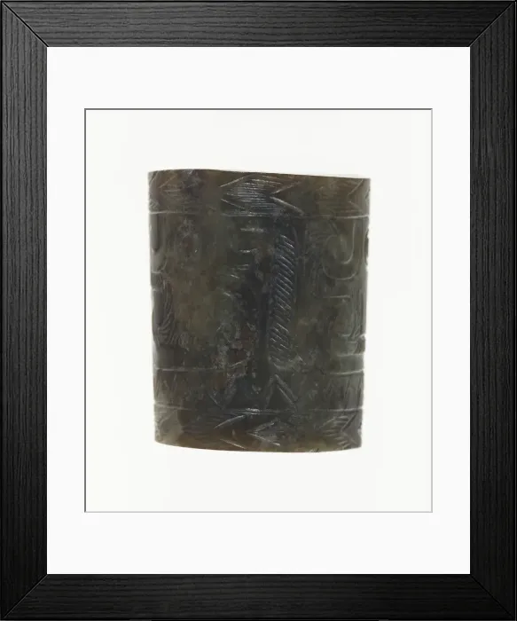 Framed Print : Slit Cylinder (jue), Eastern Zhou period, 7th / 6th century B. C. Creator: Unknown Framed Print : Slit Cylinder (jue), Eastern Zhou period, 7th / 6th century B. C. Creator: Unknown