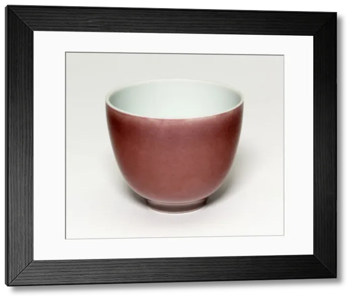 Framed Print : Cup, Qing dynasty (1644-1911), Yongzheng reign mark and period (1723-1735) Framed Print : Cup, Qing dynasty (1644-1911), Yongzheng reign mark and period (1723-1735)