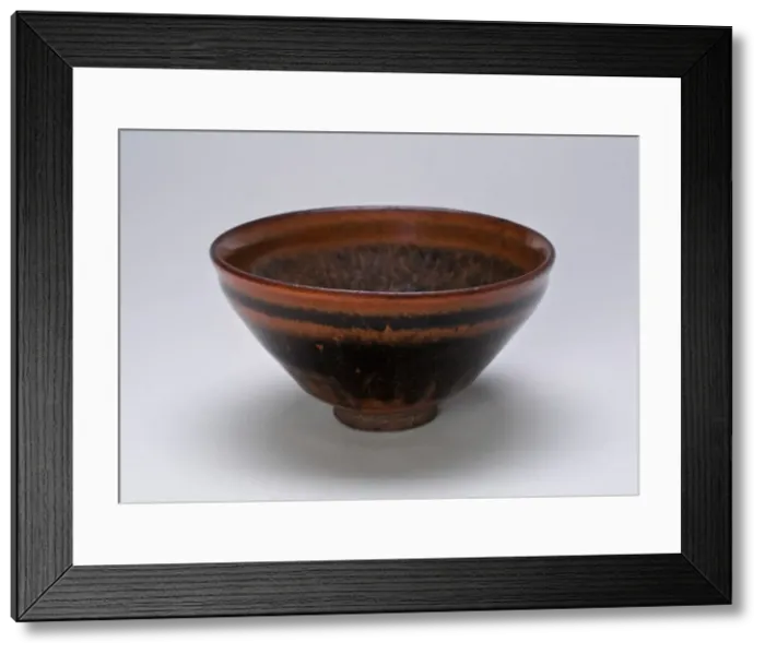 Framed Print : Tea bowl, Song dynasty (960-1279), 12th / 13th century. Creator: Unknown Framed Print : Tea bowl, Song dynasty (960-1279), 12th / 13th century. Creator: Unknown