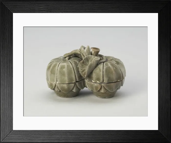 Framed Print : Double Melon-Shaped Box, Northern Song dynasty (960-1127). Creator: Unknown Framed Print : Double Melon-Shaped Box, Northern Song dynasty (960-1127). Creator: Unknown