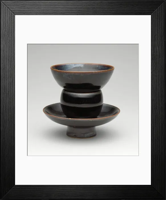 Framed Print : Cup and Cupstand, Northern Song dynasty (960-1127), 11th century. Creator: Unknown Framed Print : Cup and Cupstand, Northern Song dynasty (960-1127), 11th century. Creator: Unknown