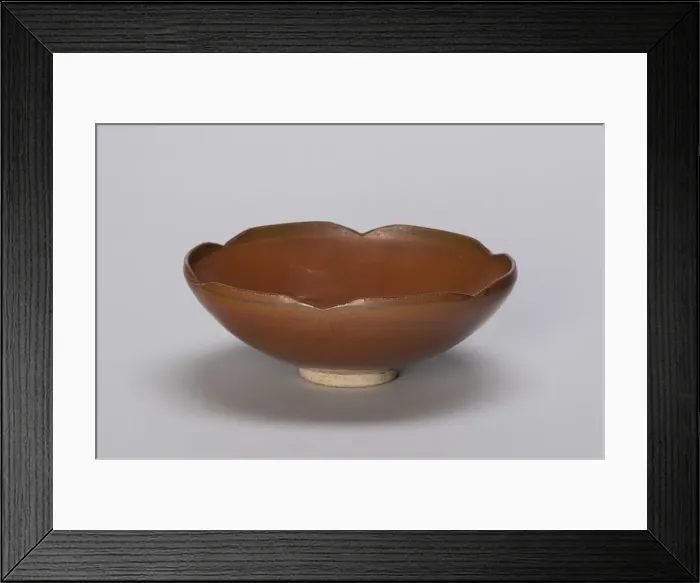 Framed Print : Persimmon Bowl, Northern Song dynasty (960-1127), 11th / 12th century. Creator: Unknown Framed Print : Persimmon Bowl, Northern Song dynasty (960-1127), 11th / 12th century. Creator: Unknown
