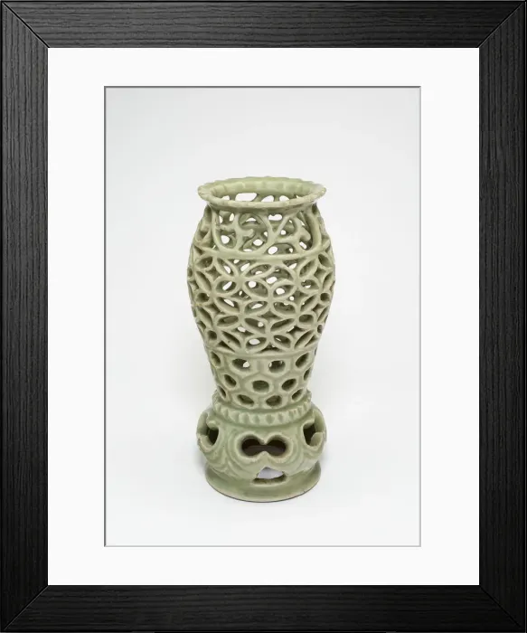 Framed Print : Openwork Brazier or Incense Stick Holder, Ming dynasty (1368-1644) Framed Print : Openwork Brazier or Incense Stick Holder, Ming dynasty (1368-1644)