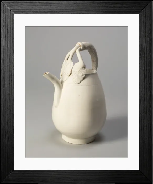 Framed Print : Melon-Shaped Ewer with Triple-Strand Handle, Liao dynasty (907-1124), 11th century Framed Print : Melon-Shaped Ewer with Triple-Strand Handle, Liao dynasty (907-1124), 11th century