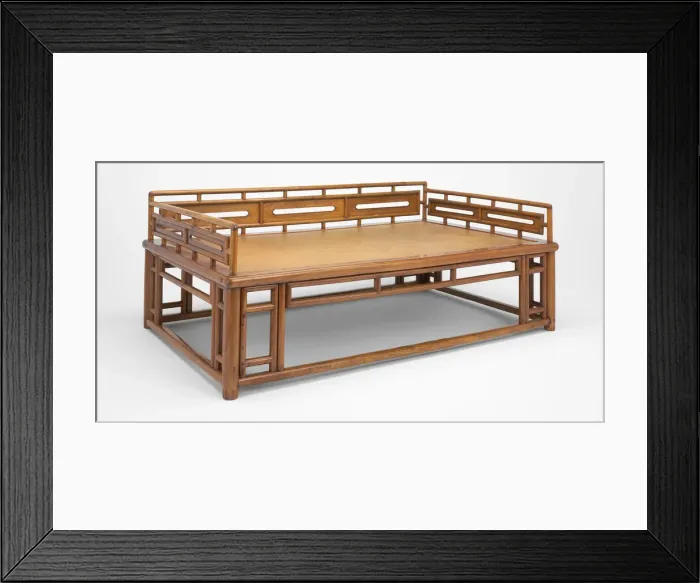 Framed Print : Couch-Bed, late Ming  /  early Qing dynasty, 17th century. Creator: Unknown