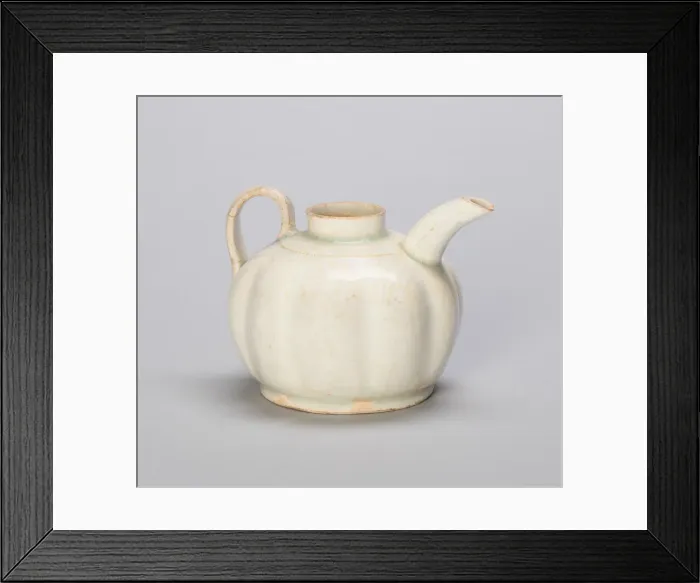 Framed Print : Lobed Melon-Shaped Ewer, Song dynasty (960-1279). Creator: Unknown Framed Print : Lobed Melon-Shaped Ewer, Song dynasty (960-1279). Creator: Unknown