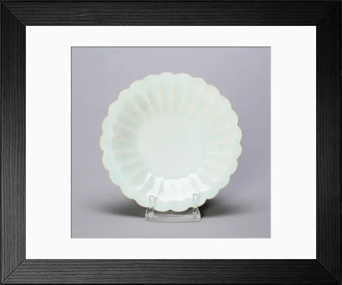 Framed Print : Dish with Lobed Cavetto and Foliate Rim, Song dynasty (960-1279), 11th / 12th century Framed Print : Dish with Lobed Cavetto and Foliate Rim, Song dynasty (960-1279), 11th / 12th century