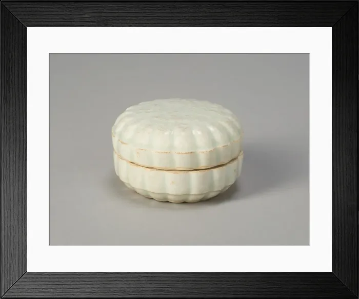 Framed Print : Covered Foliate Box with Stylized Flowers, Southern Song dynasty (1127-1279) Framed Print : Covered Foliate Box with Stylized Flowers, Southern Song dynasty (1127-1279)