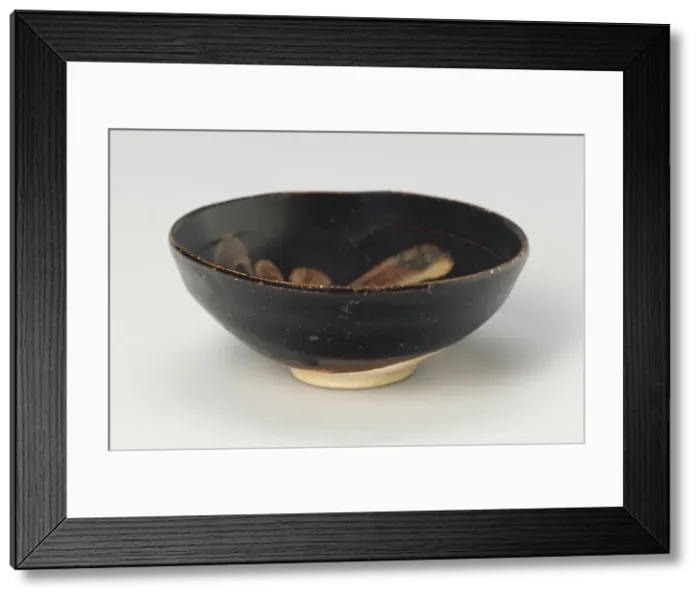 Framed Print : Bowl with Calligraphic Strokes, Southern Song or Yuan dynasty, c. 12th / 14th century. Creator: Unknown