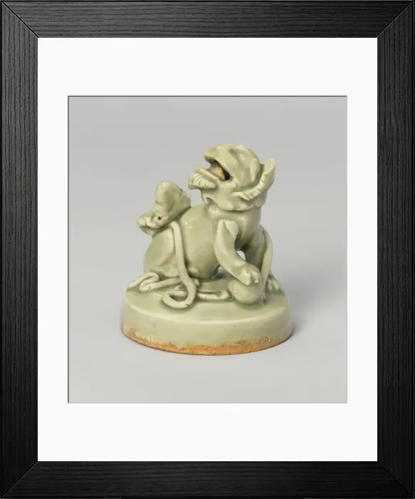 Framed Print : Lid with Lion-Dog, probably for Incense Burner, Northern Song dynasty, c. 12th century Framed Print : Lid with Lion-Dog, probably for Incense Burner, Northern Song dynasty, c. 12th century