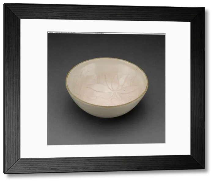 Framed Print : Bowl with Stylized Flowers and Leaves, Style of Northern Song dynasty Framed Print : Bowl with Stylized Flowers and Leaves, Style of Northern Song dynasty