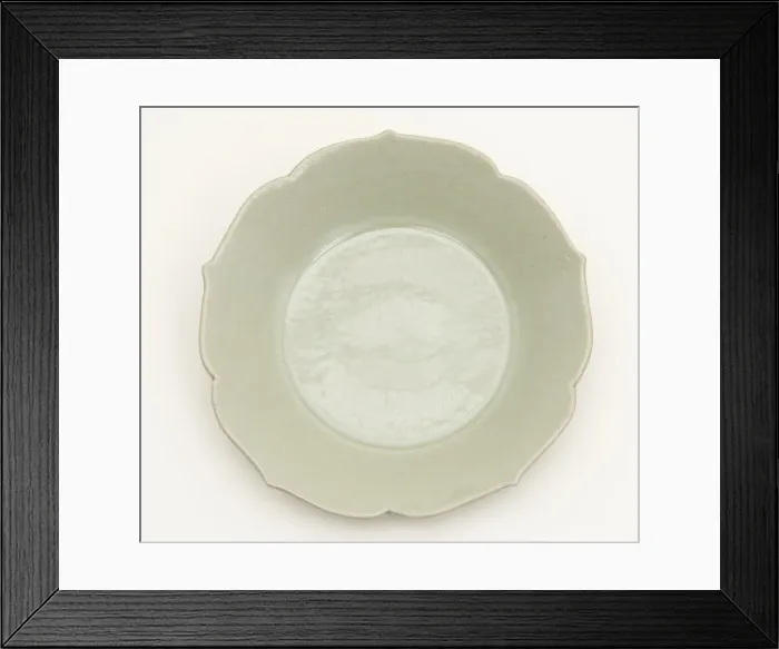 Framed Print : Pair of Foliate-Rimmed Dish, Five Dynasties period or Northern Song dynasty, 10th century Framed Print : Pair of Foliate-Rimmed Dish, Five Dynasties period or Northern Song dynasty, 10th century