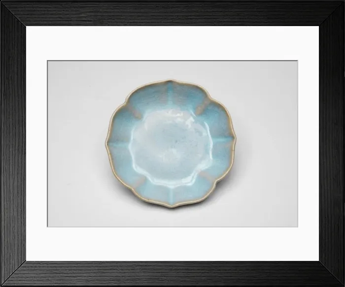 Framed Print : Bracket-Lobed Dish, Southern Song dynasty (1127-1279). Creator: Unknown Framed Print : Bracket-Lobed Dish, Southern Song dynasty (1127-1279). Creator: Unknown