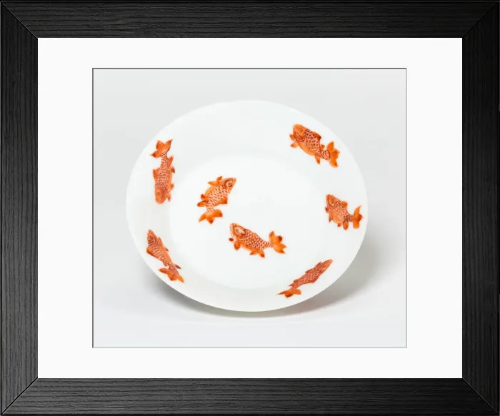 Framed Print : Dish with Ten Fish, Qing dynasty (1644-1911), Yongzheng reign period (1723-1735) Framed Print : Dish with Ten Fish, Qing dynasty (1644-1911), Yongzheng reign period (1723-1735)