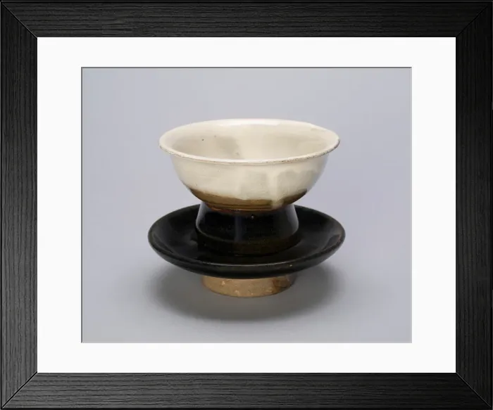 Framed Print : Cup and Cupstand, Song (960-1279) or Jin dynasty (1115-1234), c. 12th century Framed Print : Cup and Cupstand, Song (960-1279) or Jin dynasty (1115-1234), c. 12th century