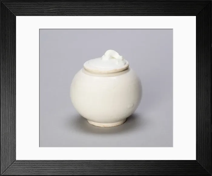 Framed Print : Covered Globular Jar, Song dynasty (960-1279). Creator: Unknown Framed Print : Covered Globular Jar, Song dynasty (960-1279). Creator: Unknown