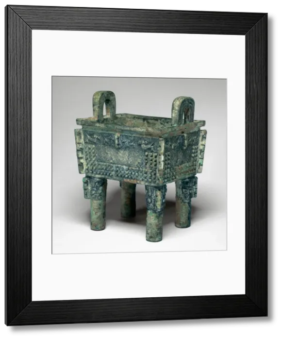 Framed Print : Rectangular Cauldron, Shang dynasty ( about 1600-1046 BC ), 12th / 11th century B. C Framed Print : Rectangular Cauldron, Shang dynasty ( about 1600-1046 BC ), 12th / 11th century B. C