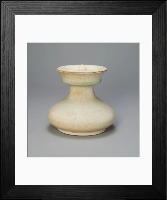 Framed Print : Broad Pear-Shaped Jar with Concave Lid, Tang dynasty (618-907), 8th century Framed Print : Broad Pear-Shaped Jar with Concave Lid, Tang dynasty (618-907), 8th century
