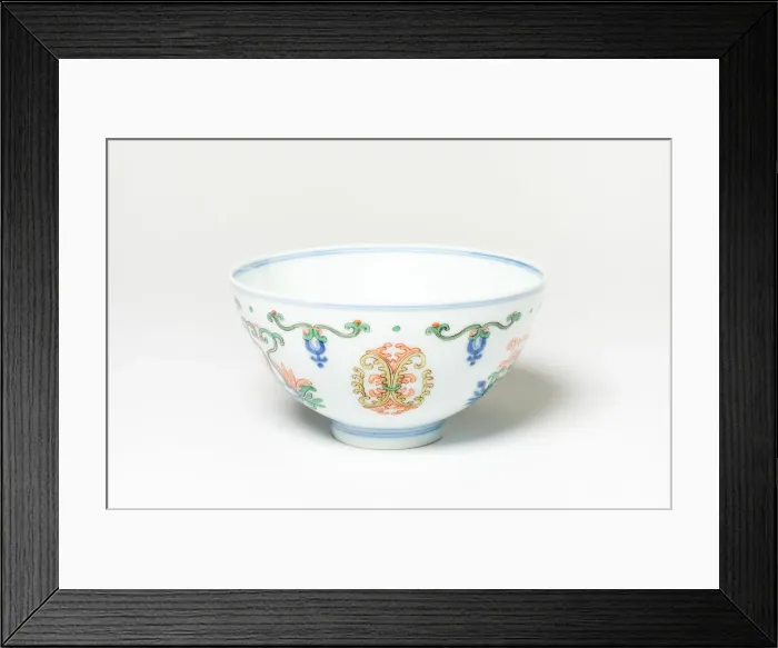 Framed Print : Doucai Floral Bowl, Qing dynasty (1644-1911), Yongzheng regin mark (1723-1735) Framed Print : Doucai Floral Bowl, Qing dynasty (1644-1911), Yongzheng regin mark (1723-1735)
