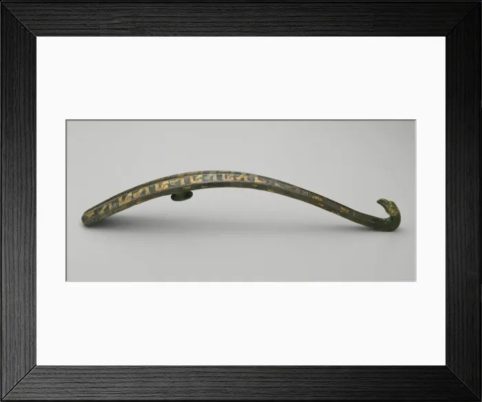 Framed Print : Garment Hook (Daigou), Eastern Zhou dynasty, Warring States period 3rd / 2nd century B. C Framed Print : Garment Hook (Daigou), Eastern Zhou dynasty, Warring States period 3rd / 2nd century B. C