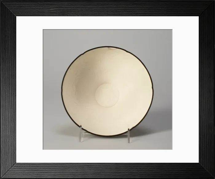 Framed Print : Six-Lobed Bowl with Bamboo, Morning Glories, and Spray of Cherry Framed Print : Six-Lobed Bowl with Bamboo, Morning Glories, and Spray of Cherry