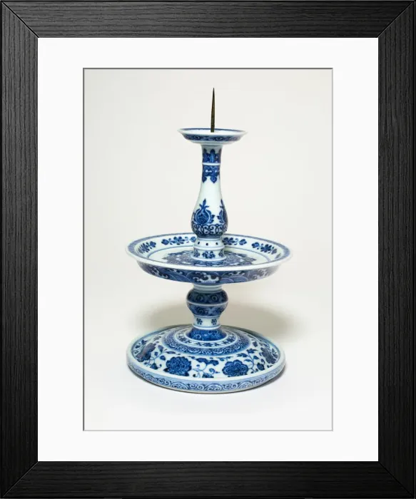 Framed Print : Pricket Candlestick, Qing dynasty (1644-1911), Qianlong reign mark (1736-1795) Framed Print : Pricket Candlestick, Qing dynasty (1644-1911), Qianlong reign mark (1736-1795)