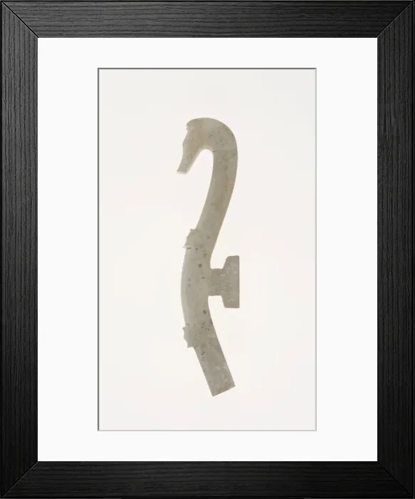 Framed Print : Garment Hook, Western Han dynasty (206 B. C. -A. D. 9). Creator: Unknown Framed Print : Garment Hook, Western Han dynasty (206 B. C. -A. D. 9). Creator: Unknown