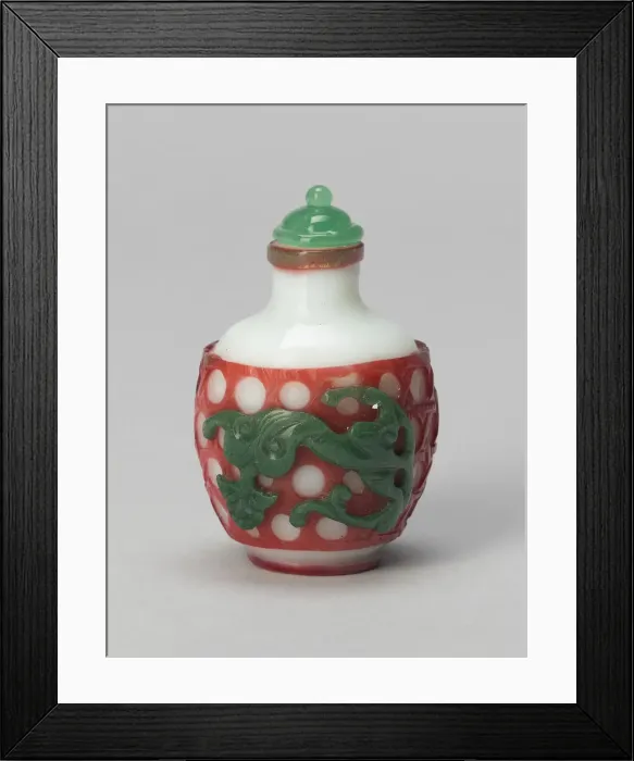 Framed Print : Snuff Bottle with the Mythical Creature Qilin, Qing dynasty (1644-1911) Framed Print : Snuff Bottle with the Mythical Creature Qilin, Qing dynasty (1644-1911)