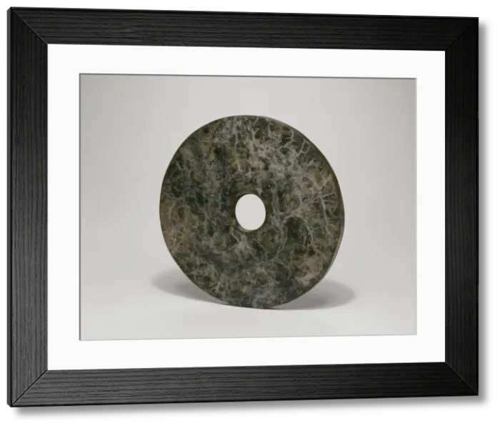 Framed Print : Disc (bi), Neolithic period, Liangzhu culture, c. 3000 / 2000 B. C. Creator: Unknown Framed Print : Disc (bi), Neolithic period, Liangzhu culture, c. 3000 / 2000 B. C. Creator: Unknown