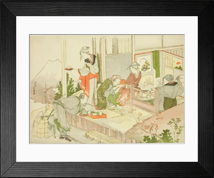 Framed Print : An Artisans Shop, from the album The Mist of Sandara (Sandara kasumi), Japan Framed Print : An Artisans Shop, from the album The Mist of Sandara (Sandara kasumi), Japan