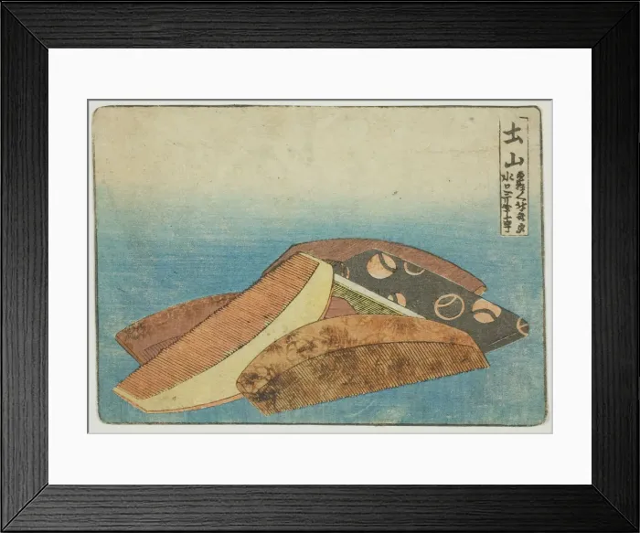 Framed Print : Comb Products in Tsuchiyama, Japan, c. 1804. Creator: Hokusai Framed Print : Comb Products in Tsuchiyama, Japan, c. 1804. Creator: Hokusai