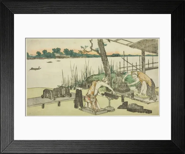 Framed Print : Potters at Work - Imado, Japan, c. 1808. Creator: Hokusai Framed Print : Potters at Work - Imado, Japan, c. 1808. Creator: Hokusai