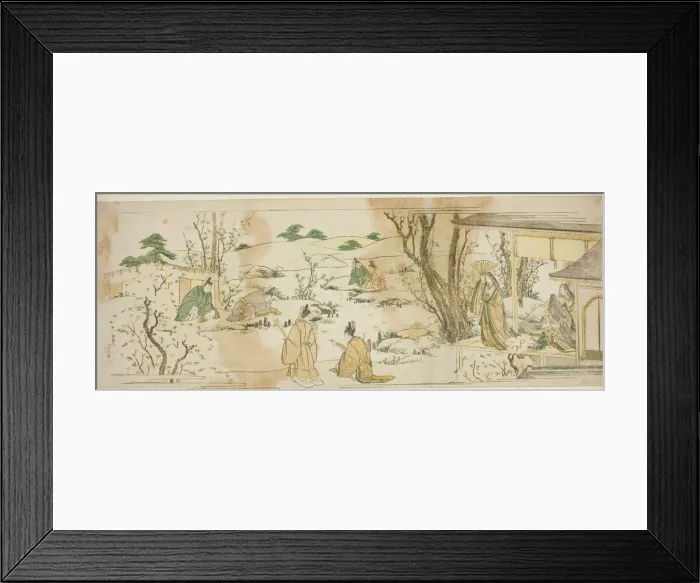 Framed Print : Courtly event modeled on the Lanting Gathering, Japan, c. 1801 / 07. Creator: Hokusai Framed Print : Courtly event modeled on the Lanting Gathering, Japan, c. 1801 / 07. Creator: Hokusai