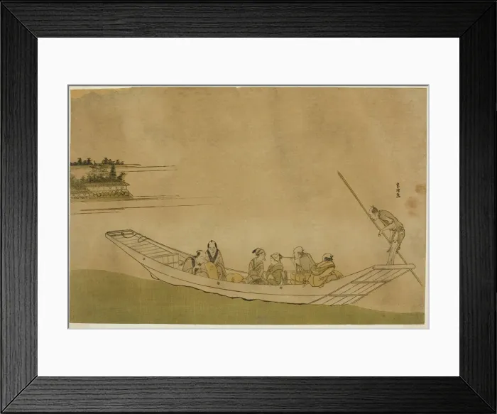 Framed Print : Ferryboat, Japan, c. 1798. Creator: Hokusai Framed Print : Ferryboat, Japan, c. 1798. Creator: Hokusai