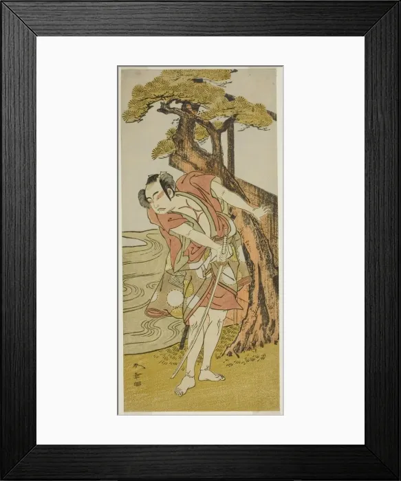 Framed Print : The Actor Ichikawa Yaozo II as Iba no Juzo (?), Japan, c. 1772. Creator: Shunsho Framed Print : The Actor Ichikawa Yaozo II as Iba no Juzo (?), Japan, c. 1772. Creator: Shunsho