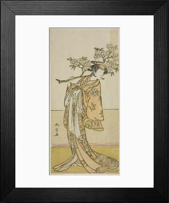 Framed Print : The Actor Ichimura Uzaemon IX in an Unidentified Role, Japan, c. 1775. Creator: Shunsho Framed Print : The Actor Ichimura Uzaemon IX in an Unidentified Role, Japan, c. 1775. Creator: Shunsho