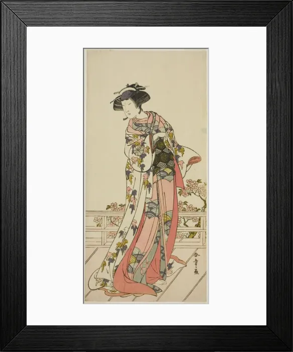 Framed Print : The Actor Nakamura Tomijuro I in an Unidentified Role, Japan, c. 1777. Creator: Shunsho Framed Print : The Actor Nakamura Tomijuro I in an Unidentified Role, Japan, c. 1777. Creator: Shunsho