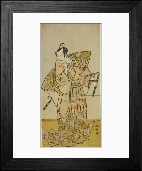 Framed Print : The Actor Ichikawa Danjuro V as Chichibu no Shigetada, Japan, c. 1773. Creator: Shunsho Framed Print : The Actor Ichikawa Danjuro V as Chichibu no Shigetada, Japan, c. 1773. Creator: Shunsho