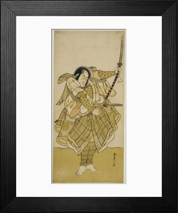 Framed Print : The Actor Ichikawa Monnosuke II in an Unidentified Role, Japan, c. 1779. Creator: Shunsho Framed Print : The Actor Ichikawa Monnosuke II in an Unidentified Role, Japan, c. 1779. Creator: Shunsho