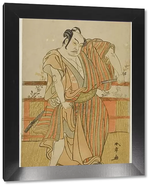 The Actor Nakamura Sukegoro II in an Unidentified Role, Japan, c. 1779. Creator: Shunsho