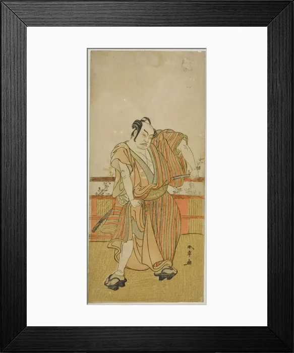 Framed Print : The Actor Nakamura Sukegoro II in an Unidentified Role, Japan, c. 1779. Creator: Shunsho Framed Print : The Actor Nakamura Sukegoro II in an Unidentified Role, Japan, c. 1779. Creator: Shunsho