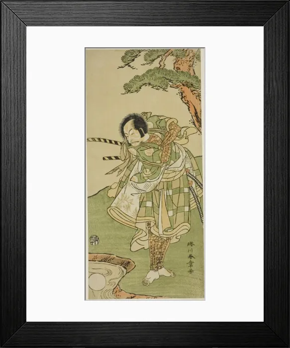 Framed Print : The Actor Ichikawa Danjuro V in an Unidentified Role, Japan, c. 1772. Creator: Shunsho Framed Print : The Actor Ichikawa Danjuro V in an Unidentified Role, Japan, c. 1772. Creator: Shunsho