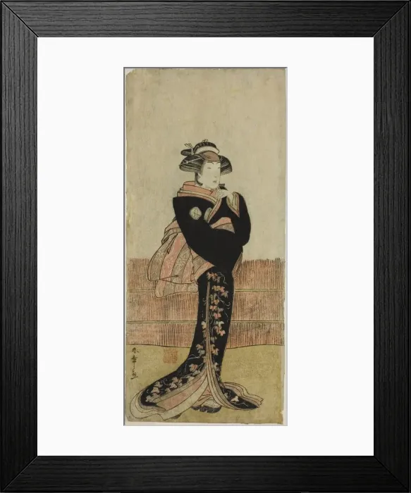 Framed Print : The Actor Azuma Tozo III in an Unidentified Role, Japan, early 1780s. Creator: Shunsho Framed Print : The Actor Azuma Tozo III in an Unidentified Role, Japan, early 1780s. Creator: Shunsho