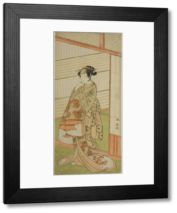 Framed Print : The Actor Nakamura Noshio I in an Unidentified Role, Japan, c. 1772. Creator: Shunsho Framed Print : The Actor Nakamura Noshio I in an Unidentified Role, Japan, c. 1772. Creator: Shunsho